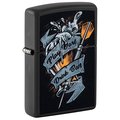Zippo Darts Design Black Matte Pocket Lighter 48679